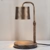 Vintage Bronze Adjustable and Dimmable Metal Iron Electric Light Bulb Candle Melter Lamp