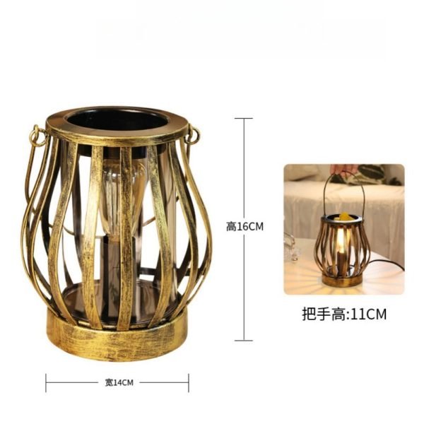 Vintage Bronze Metal Electric Candle Wax Melting Warmer with Light Bulb