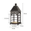 Vintage Decorative Castle Metal Dimmable Electric Lantern Candle Warmer Heat Lamps for Living Room