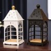 Vintage Decorative Castle Metal Dimmable Electric Lantern Candle Warmer Heat Lamps for Living Room