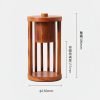 Vintage Decorative Electric Dimmable Wooden Candle Melter Wax Warmer Lantern Table Lamp