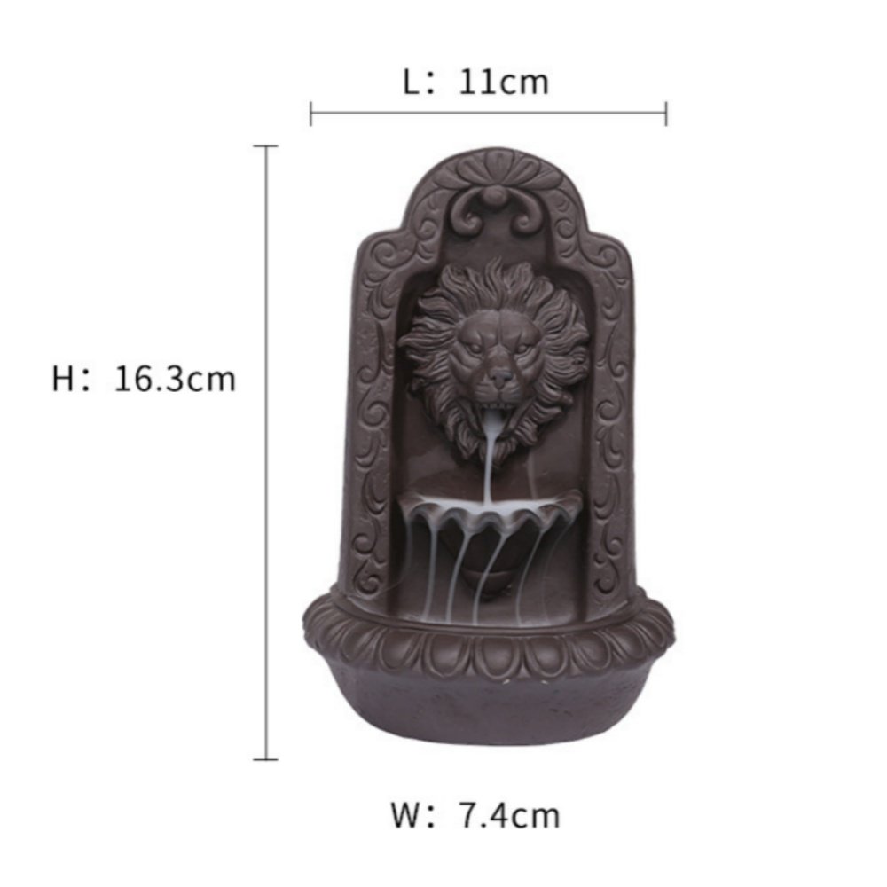 Vintage Hand Carved Lion Ceramic Waterfall Incense Fountain Incense Burner Vintage Hand Carved Lion Ceramic Waterfall Incense Fountain Incense Burner