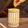 Vintage Resin Dimmable Electric Candle Wax Melt Warmer Light with Preset Timer