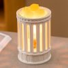 Vintage Resin Dimmable Electric Candle Wax Melt Warmer Light with Preset Timer