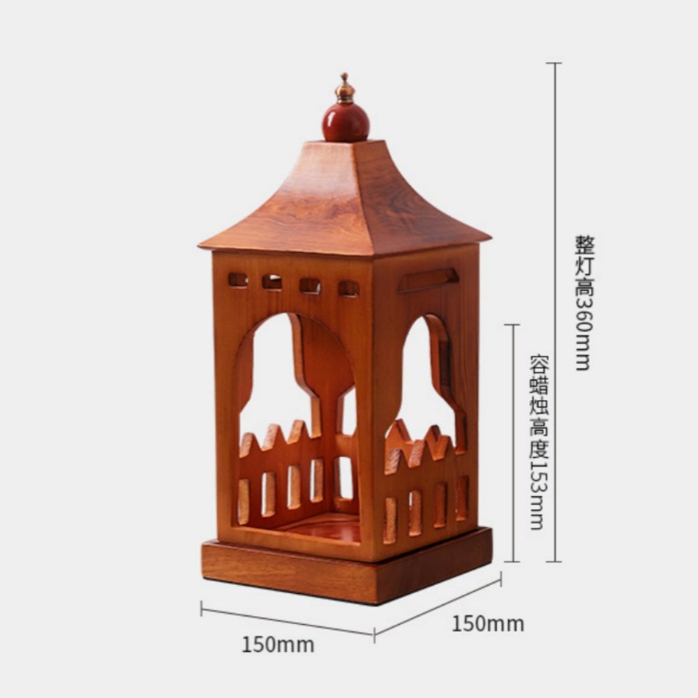Vintage Wooden House Shaped Electric Aurora Wax Melting Warmer Lantern Vintage Wooden House Shaped Electric Aurora Wax Melting Warmer Lantern