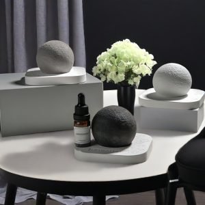 Beautiful Moon Shaped Gypsum Aromatherapy Essential Oil Diffuser for Home