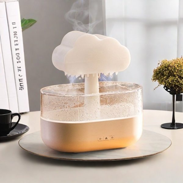 Best Electric Rechargeable Rain Cloud Home Aromatherapy Essential Oil Diffuser and Humidifier