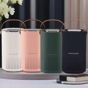 Best Portable Desktop Quiet Anion Air Purifier Car Diffuser with Aromatherapy Pad for Essential Oils