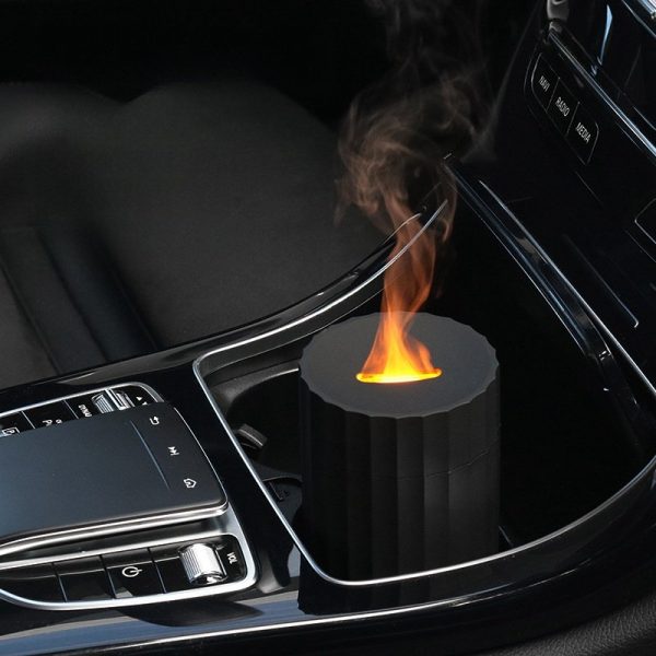 Best Portable Electric Ultrasonic Led Light Flame Essential Oil Car Diffuser and Humidifier