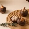Best Unique Mangosteen Shaped Wooden Aromatherapy Diffuser for Essential Oils