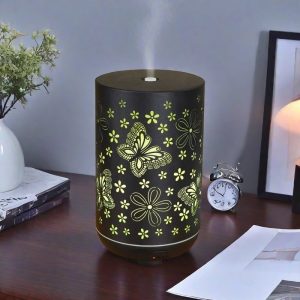 Butterfly Pattern Electric Iron Plug In Colorful Lights Ultrasonic Essential Oil Humidifier Diffuser