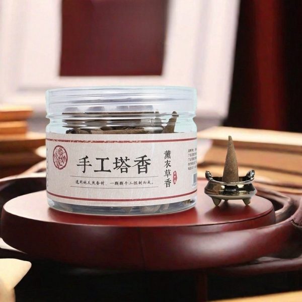 Chinese Handmade Nature Lavender Scented Incense Cones for Sale
