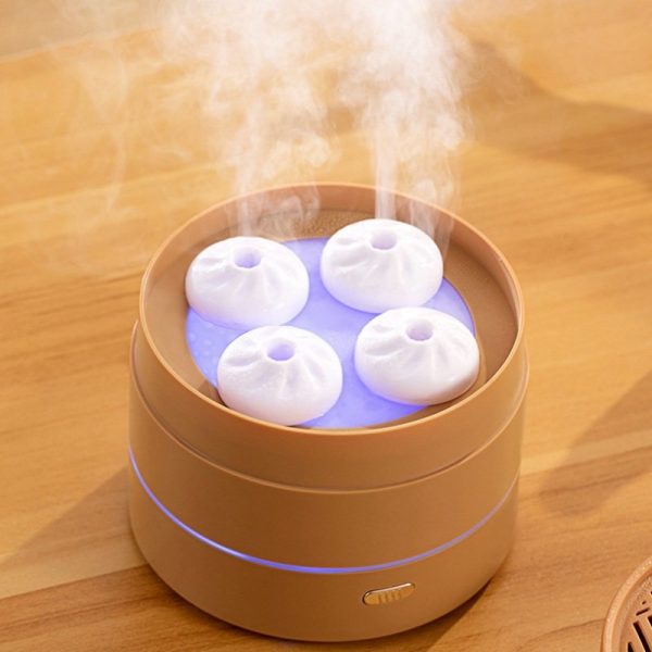 Creative Unique Steamed Buns Electric USB Ultrasonic Aromatic Humidifier and Diffuser for Essential Oils