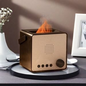 Electric Bluetooth Music Player Rechargeable Battery Operated Ultrasonic Essential Oil Diffuser Humidifier