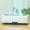 Electric Carved Ears of Wheat 3D Flame Ultrasonic Essential Oil Diffuser Night Lamp Humidifier