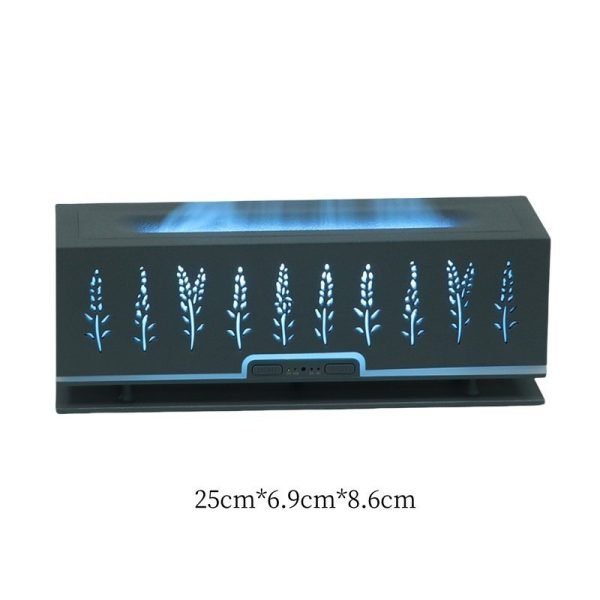 Electric Carved Ears of Wheat 3D Flame Ultrasonic Essential Oil Diffuser Night Lamp Humidifier