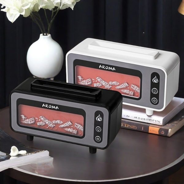 Ultrasonic Atomisation Simulation Flame Electric Essential Oil Diffusers and Humidifiers