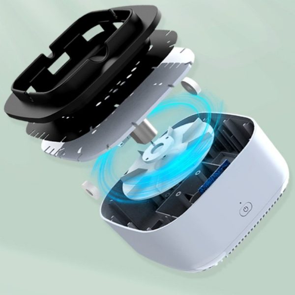 Electric USB Battery Operated Anion Air Purifier Diffuser with Aromatherapy Pad for Essential Oil