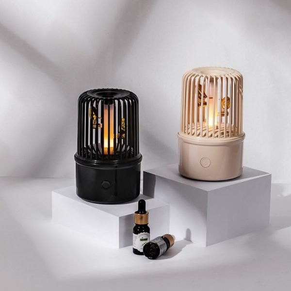 Electric Unique Birdcage Music Rechargeble Night Light Car Diffuser and Humidifier for Essential Oil
