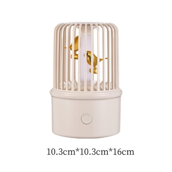 Electric Unique Birdcage Music Rechargeble Night Light Car Diffuser and Humidifier for Essential Oil