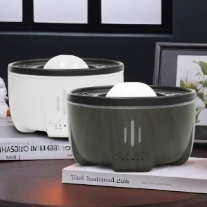 Electric Wireless Remote Control Spitting Mist Night Light Ultrasonic Aromatherapy Essential Oil Diffuser