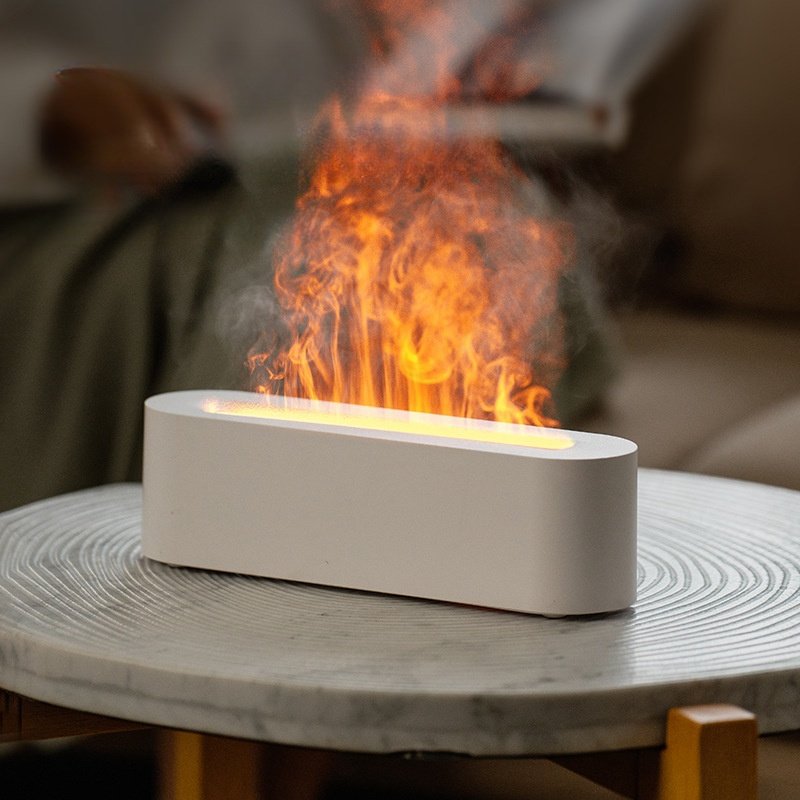 Good Electric USB Desktop Flame Simulation Air Humidifier and Diffuser for Essential Oils Good Electric USB Desktop Flame Simulation Air Humidifier and Diffuser for Essential Oils