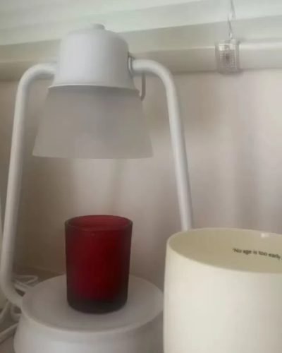 I bought this dimmable hurricane lantern to add a cozy vibe to my living room and it has done wonders