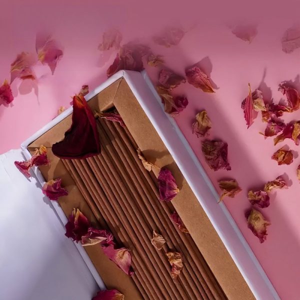 Natural Organic Rose Fragrance Aromatherapy Stick Incense Box