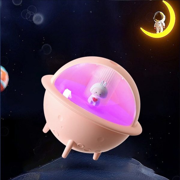 Portable Cute Space Ball Shaped Quiet Desk Cool Mist Humidifier Aroma Diffuser for Essential Oils