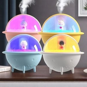 Portable Cute Space Ball Shaped Quiet Desk Cool Mist Humidifier Aroma Diffuser for Essential Oils
