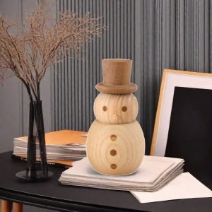 Portable Small Christmas Snowman Home Aromatherapy Wood Essential Oil Diffuser