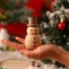 Portable Small Christmas Snowman Home Aromatherapy Wood Essential Oil Diffuser