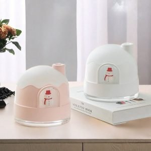 Small Christmas Snow House Electric Battery Operated Ultrasonic Essential Oil Diffuser Humidifier