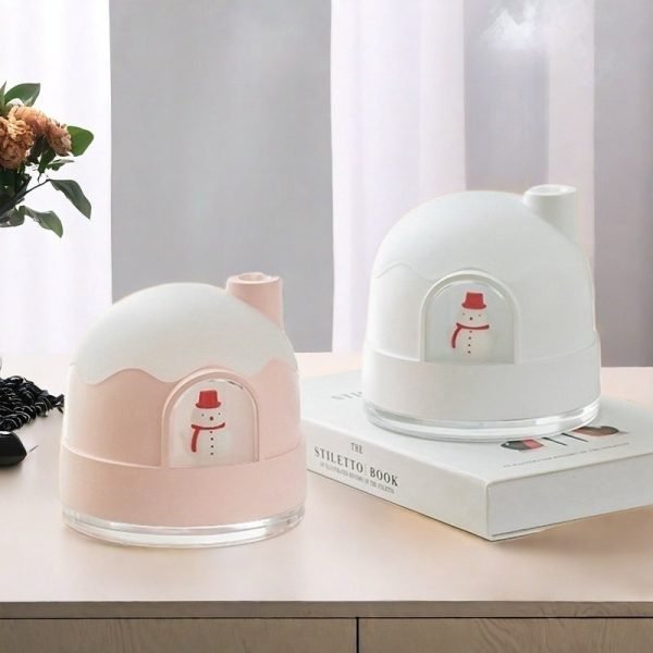 Small Christmas Snow House Electric Battery Operated Ultrasonic Essential Oil Diffuser Humidifier