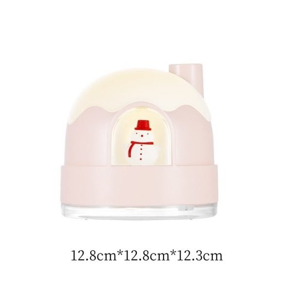 Small Christmas Snow House Electric Battery Operated Ultrasonic Essential Oil Diffuser Humidifier
