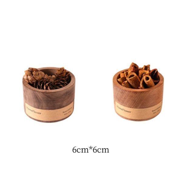 Small Cinnamon and Pine Cone Wooden Home Aromatherapy Essential Oil Diffuser