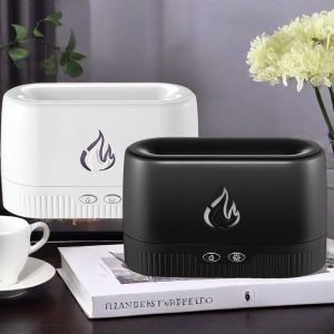 Ultrasonic Atomisation Simulation Flame Electric Essential Oil Diffusers and Humidifiers