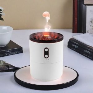 Unique Jellyfish Volcanic Flame Electric Ultrasonic Fragrance Essential Oil Car Air Humidifier and Diffuser