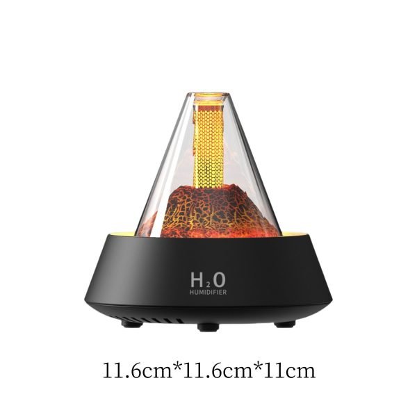 Unique Ultrasonic Volcanic Theme Electric USB Colorful Night Light Essential Oil Diffusers