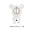 White and Orange Cute Bear Theme Automotive Battery Operated Essential Oil Diffuser