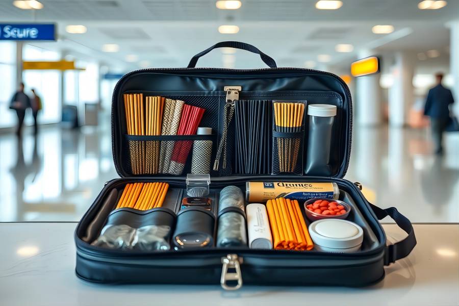 how to pack your incense on a plane