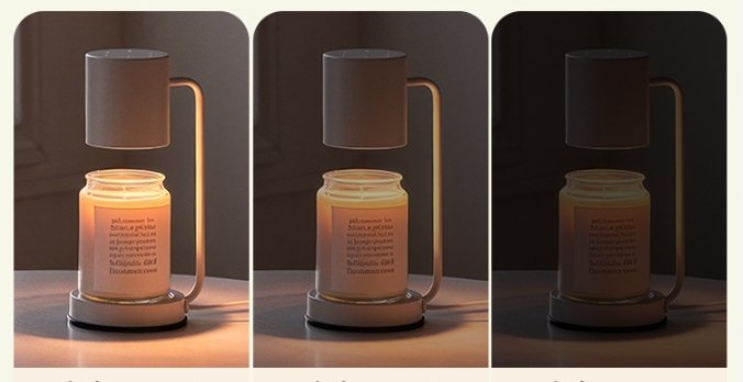 light brightness adjustment of candle wax warmer lamp