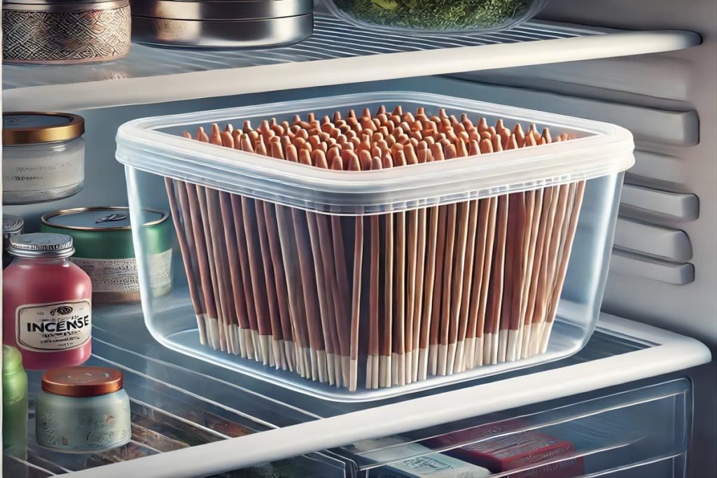 store incense in a freezer