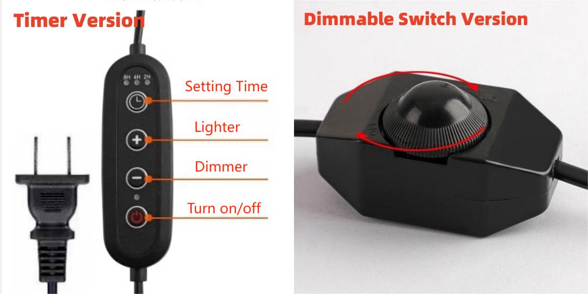 two versions to control lightness of your candle wax warmer